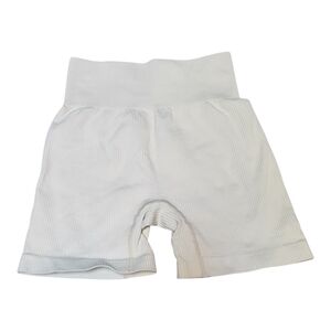 Women's Off-White Ribbed Shorts - Size S